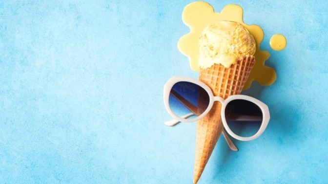 If ice cream could take a day off from being eaten, where do you think it would go?