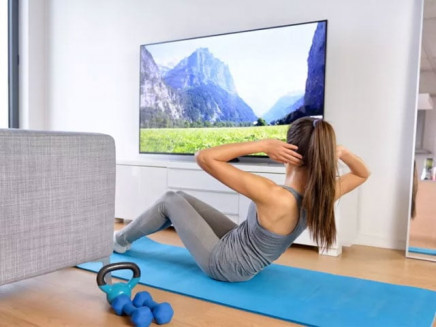 Do you like to watch tv or listen to music while exercising?