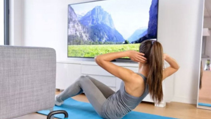 Do you like to watch tv or listen to music while exercising?