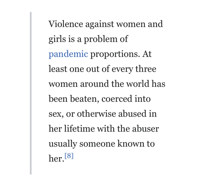 Why is violence against women getting worse?