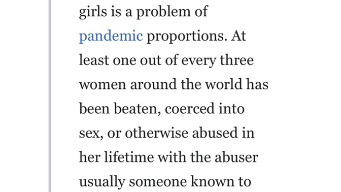 Why is violence against women getting worse?