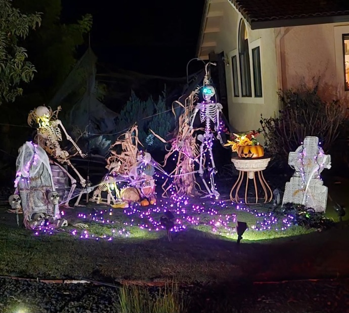 Is there anyone who can send me some street photos they took on Halloween?