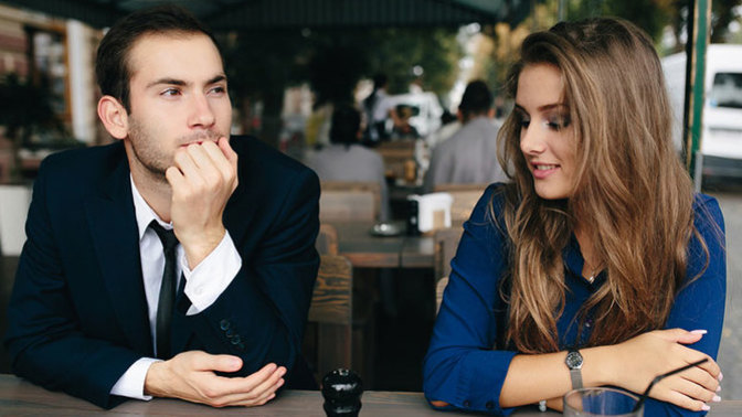 Girls, Is it bad sign if my date can’t look me in the face at all during our first date?