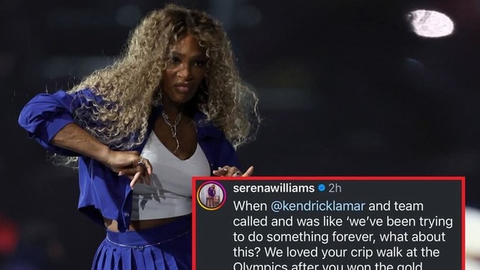 Was Serena Williams trashy for Crip walking at the superbowl as middle aged married mother?