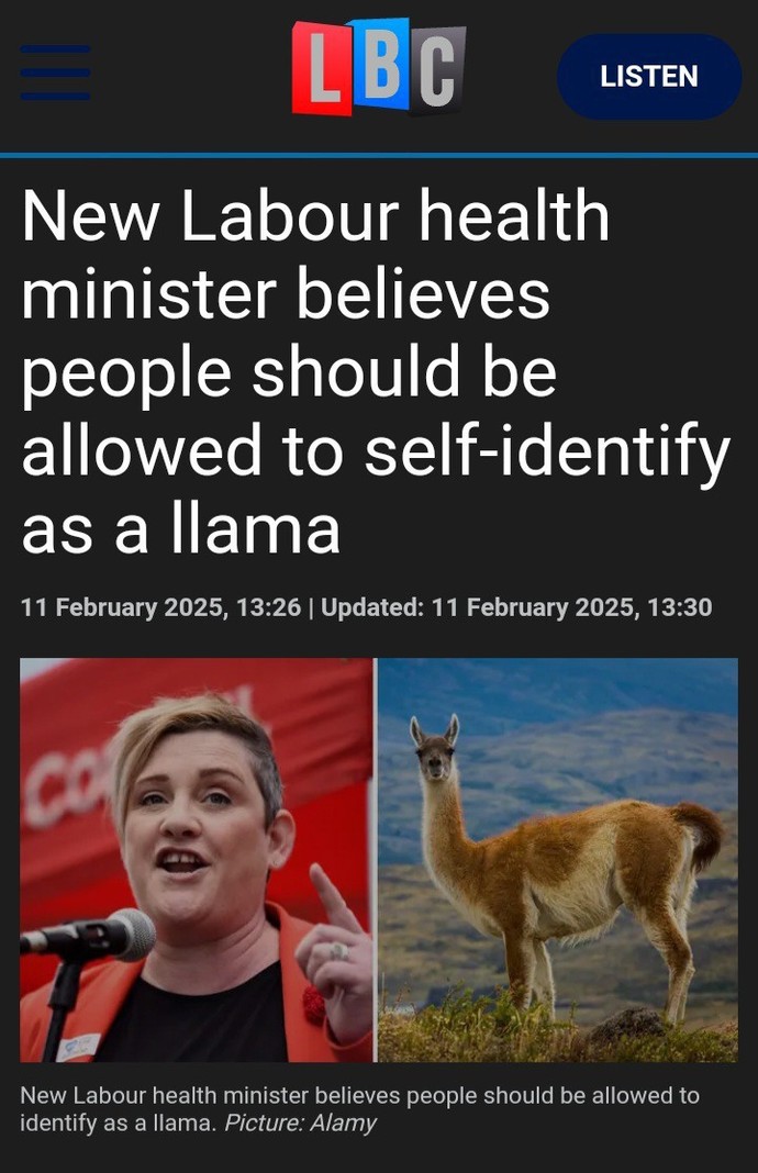 Should people who identify as llamas be eligible for DEI schemes?