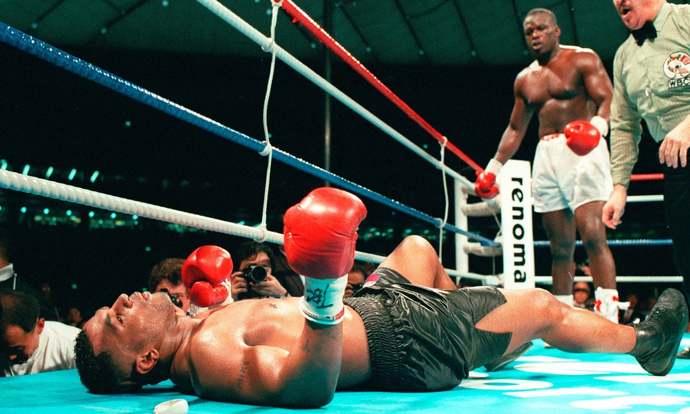 What are your thoughts that it has been 35 years since Buster Douglas defeated Mike Tyson in Tokyo, Japan, on February 11, 1990?