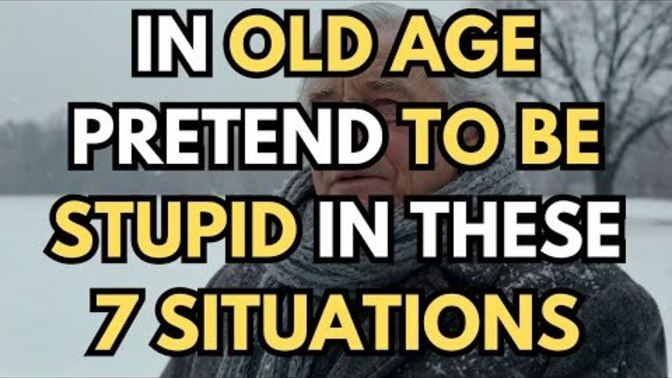 In Older Age Pretend to Be Stupid in these 7 Situations. Want to know what they are?