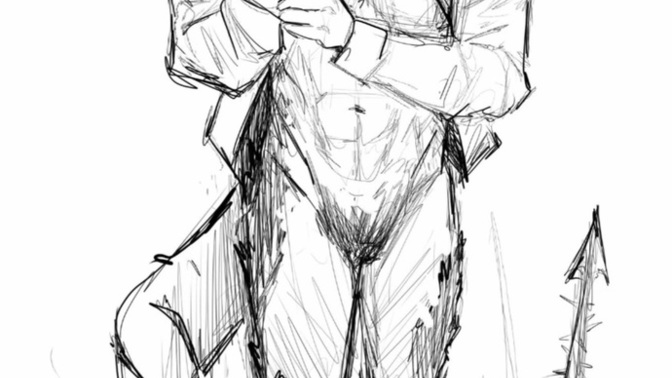So I had a character drawn and just got the sketch back what do you think so far?