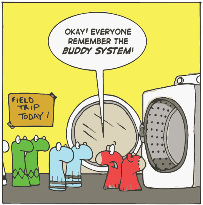 If socks could talk, what would they say about their life in the laundry?