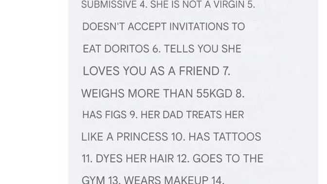 What do you think about the points Cruz Equiz mentions to recognize an interested woman? Do you think these criteria are appropriate or fair?