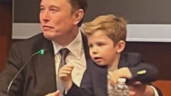 Does Elon Musk use his son as a human shield and/or a deterrant?
