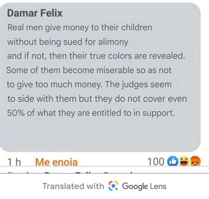 What do you think about the idea that some men try to avoid paying child support by going out of their way to not give too much money to their childr?