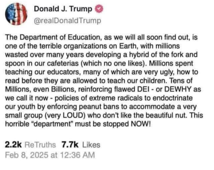 So, what are your thoughts about this post from Trump?