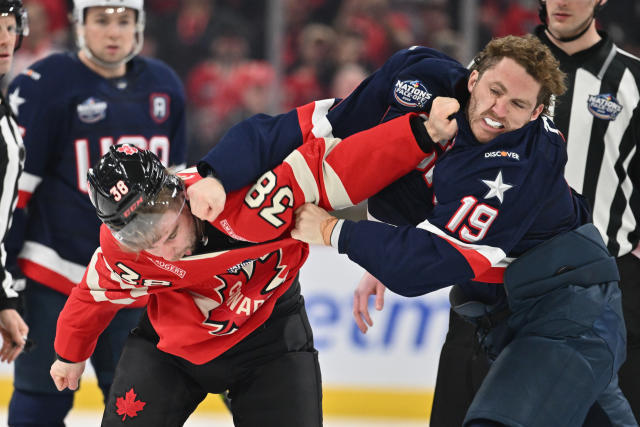 Should Trump be charged with inciting a riot in connection to the series of fist fights that errupted on the ice during a hockey match?
