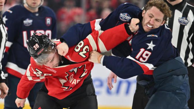 Should Trump be charged with inciting a riot in connection to the series of fist fights that errupted on the ice during a hockey match?