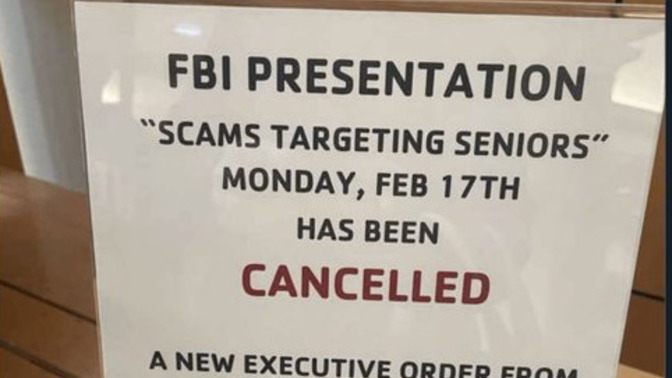 What do you think the FBI woulda said? Dont give money to Trump Defense Fund?