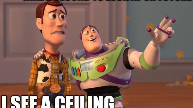 What did the ceiling say to the floor?