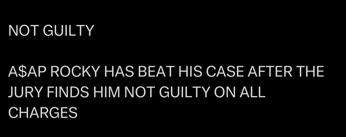 Thoughts on his verdict?