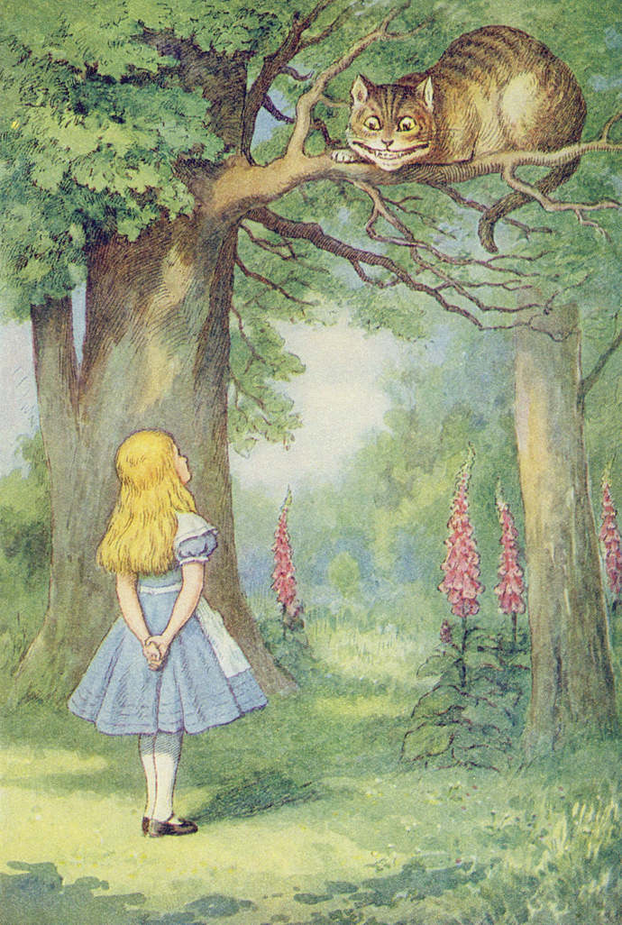 Who here remember that creepy cat from Alice in wonderland?