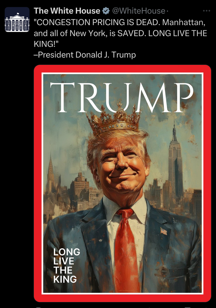 Trump calls himself “THE KING”. What do you think?