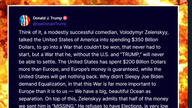 What benefits have or will we American get from pampering Zelenskyy in his stupidity?