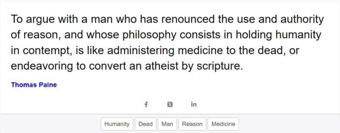 Which of these Thomas Paine Quotes  do you like the most?