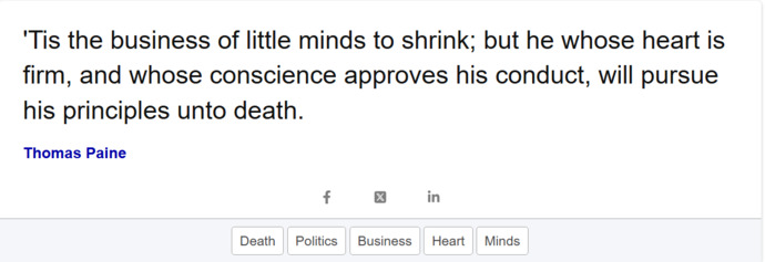 Which of these Thomas Paine Quotes  do you like the most?