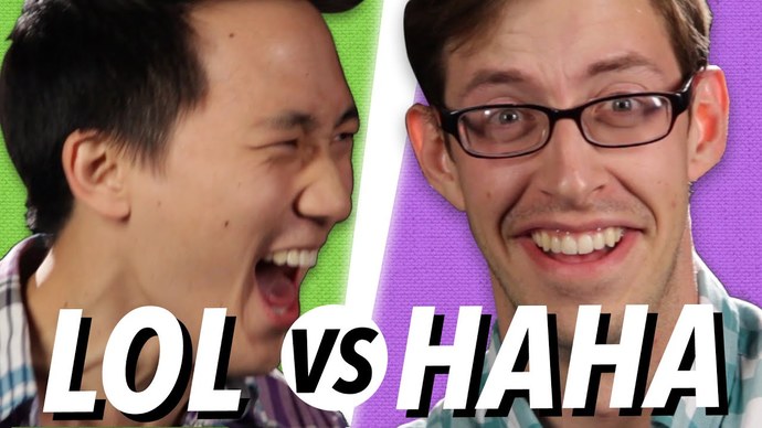 If you do a joke online what would you rather get an ‘lol’ or a ‘haha’?