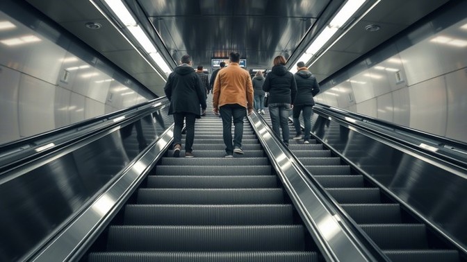 Do you find it strange that people stand on escalators?