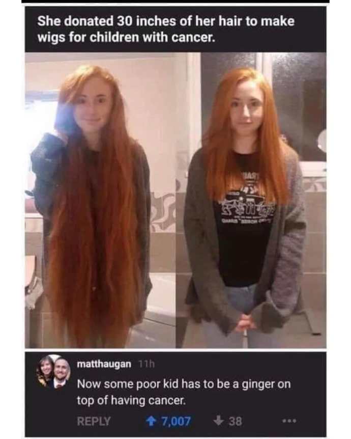 Why are people always telling me I shouldn't dye my hair but blondes to it all the time and its js as rare?