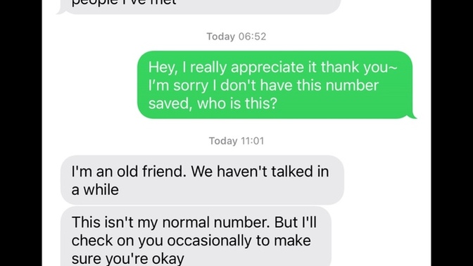 Is this an ex, stalker or scam?