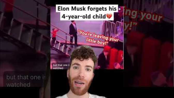 Elon Musk seen abandoning his kid at event. Your thoughts?