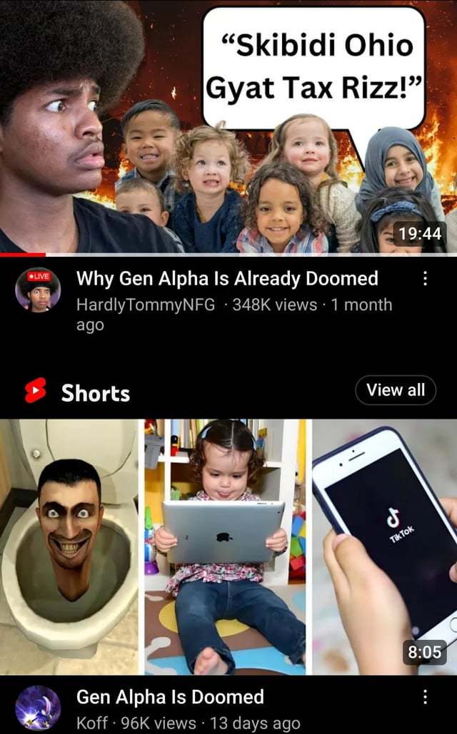 Is Gen Alpha Actually Doomed, or are prior generations wrong?