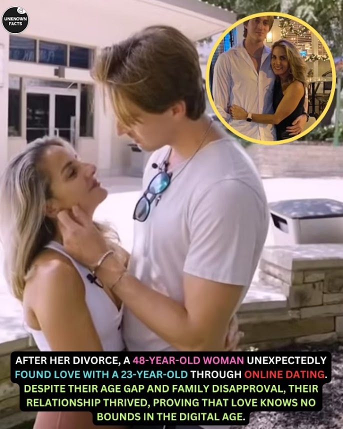 48 year old woman finds love with 23 year old guy.. What do you think gag?