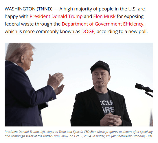 New Harvard Poll: A landslide 76% Of Americans Support DOGE. So how is the Democrats trying to DESTROY DOGE Democracy?