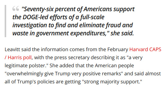 New Harvard Poll: A landslide 76% Of Americans Support DOGE. So how is the Democrats trying to DESTROY DOGE Democracy?