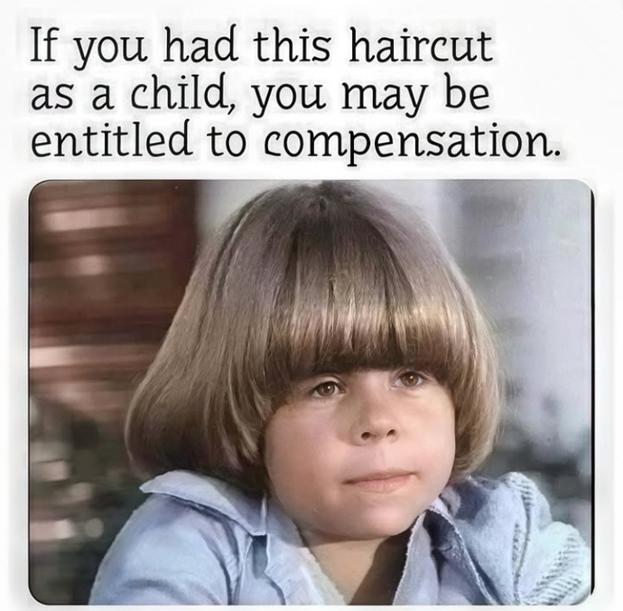 Did your parents make you sport this haircut as a child?