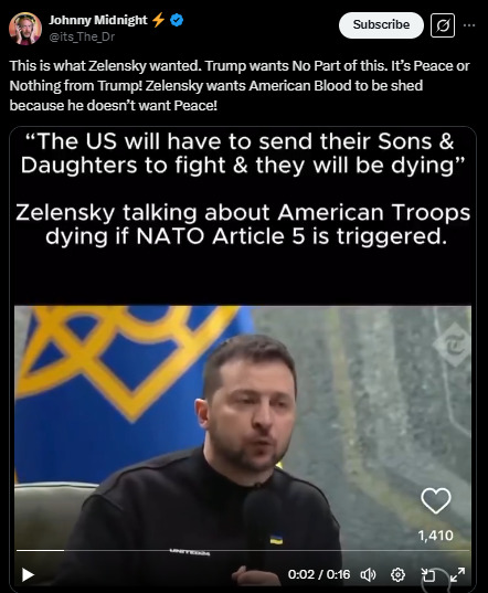 Zelenskyy now claims our chidren must fight his war, are these the words of a true dictator?