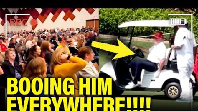 Why are Trump supporters booing Donald Trump everywhere?