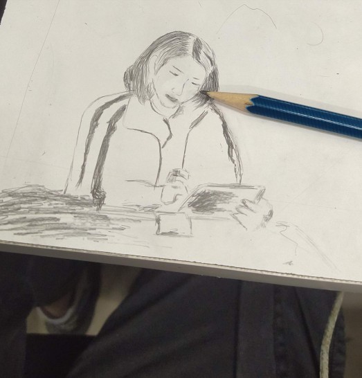 Have you ever drawn anything on the banch when you get bored in class?