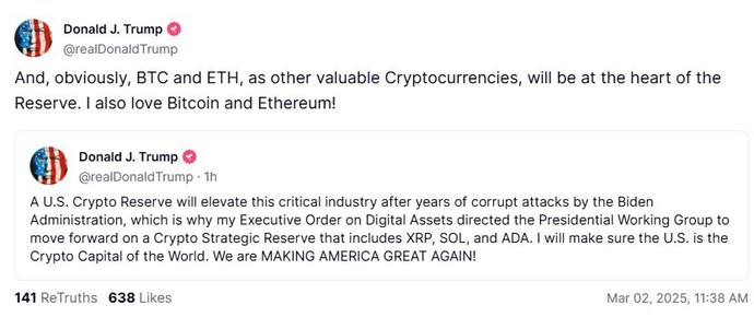 So president Trump played pump & dump in crypto?