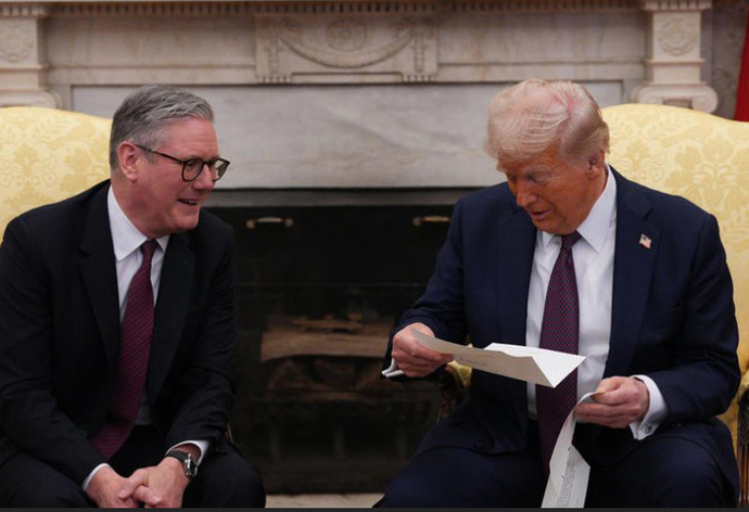 "Am I supposed to read this right now?" Trump