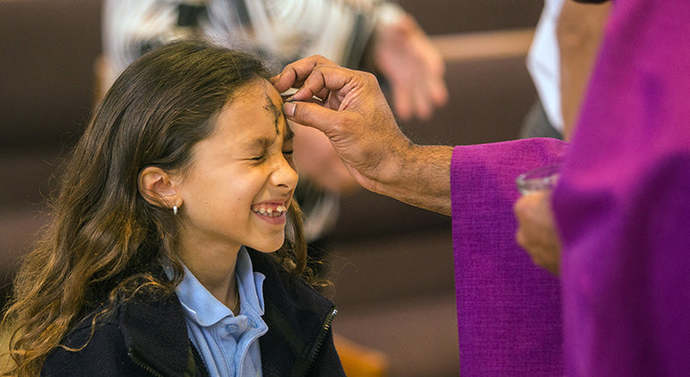 You got your Ashes today on Ash Wednesday?