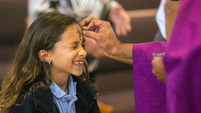 You got your Ashes today on Ash Wednesday?
