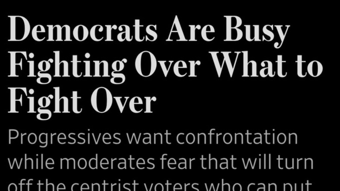 🤣🤣🤣 Democrats are now fighting with each other about what to fight with each other about. Has Donald Trump caused the Democrat party to implode?
