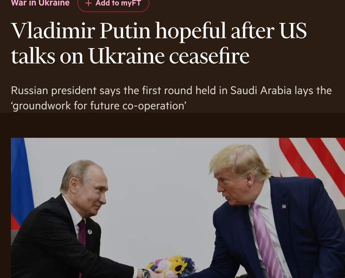 2019 Trump "peace deal" Russia invaded 3 years later