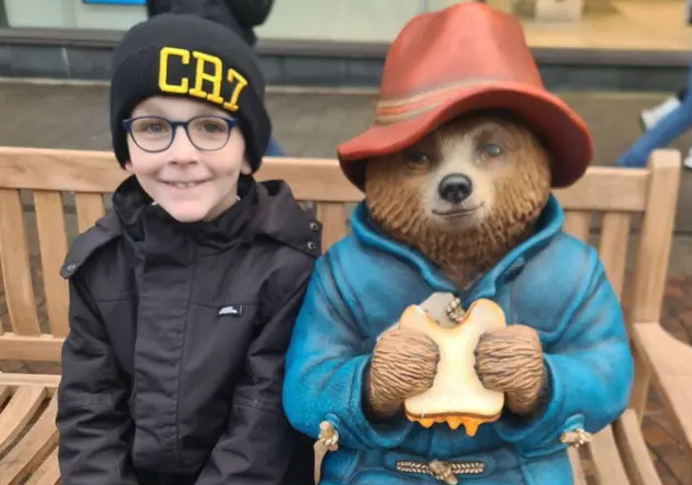 Paddington Bear Statue in better times
