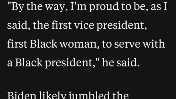 What if biden was not confused?