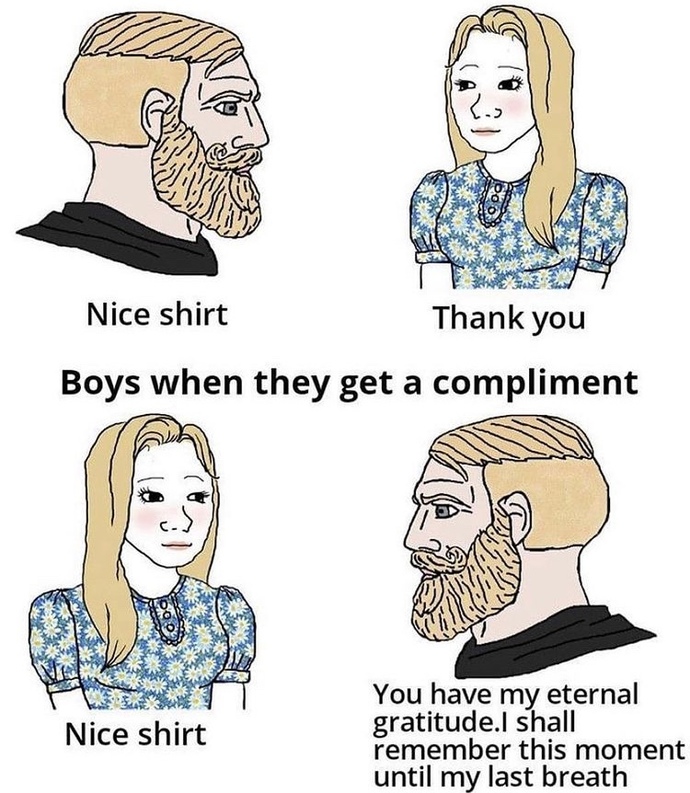 Girls, have you ever refrained from complimenting a guy because you thought he might think you’re coming onto him?