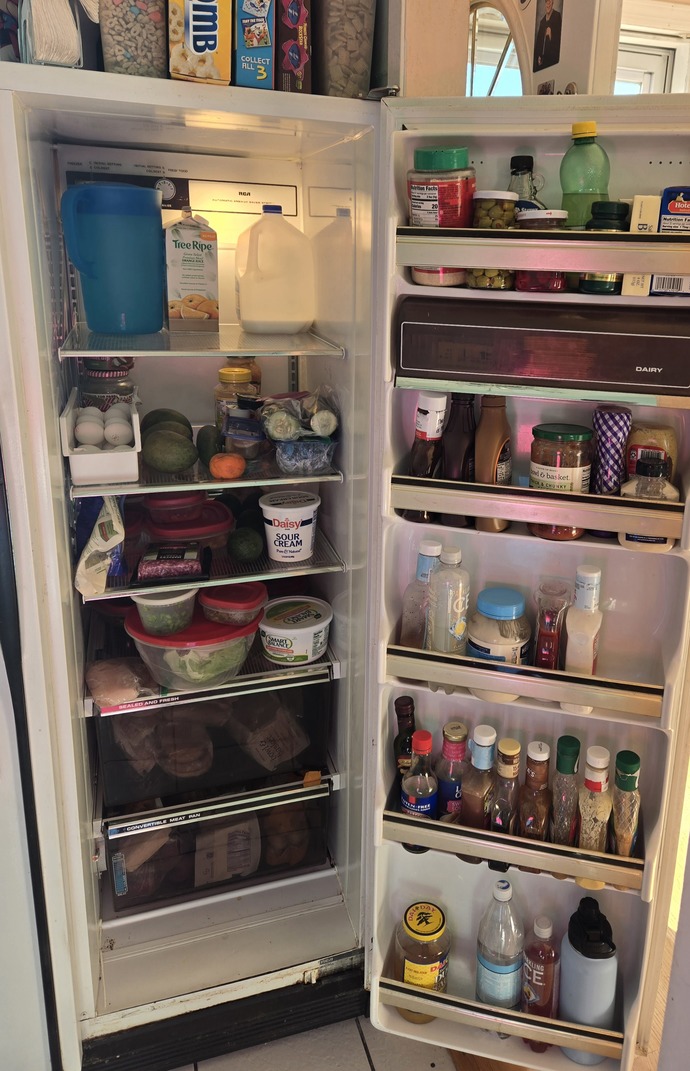 What does your refrigerator say about you? Post a pic of your fridge & well mercilessly judge you! Me first?